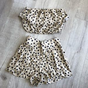 NWOT Polka Dot Matching Set size S